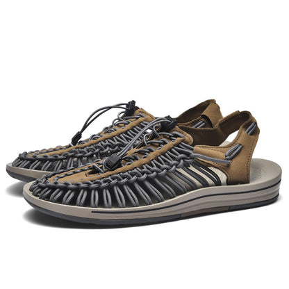 Men's Summer Outdoor Multicolor Plus Size Beach Flip Flops