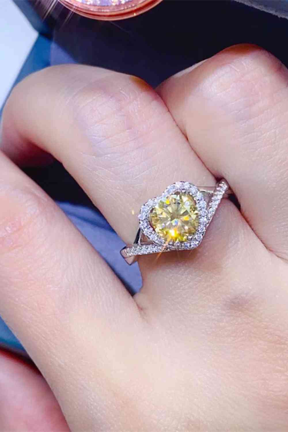 1 Carat Moissanite 925 Sterling Silver Ring - Munsieur