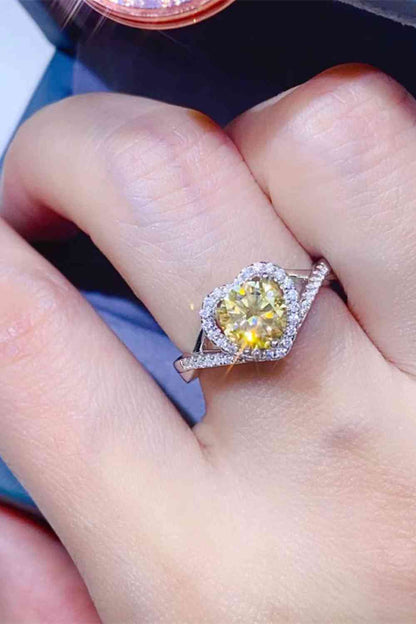 1 Carat Moissanite 925 Sterling Silver Ring - Munsieur