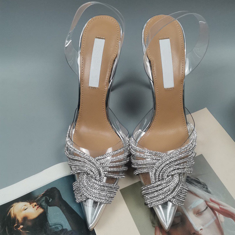 Rhinestone Film Heels European Trend