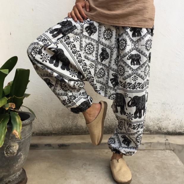 Trendy Plus Size Loose Lantern Men's Large Crotch Pants