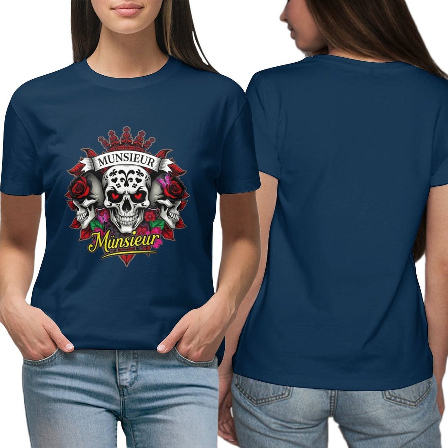 Munsieur Women's Custom T-Shirt "Clownie" Graphic T-shirts for Women