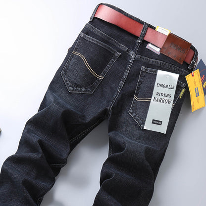 Men's Pants Straight Slim Stretch Business Casual Korean Style - Munsieur