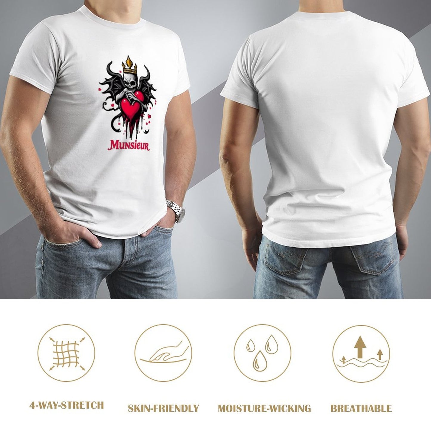 Munsieur Valentine's Day Collection "King of " Tee for Men