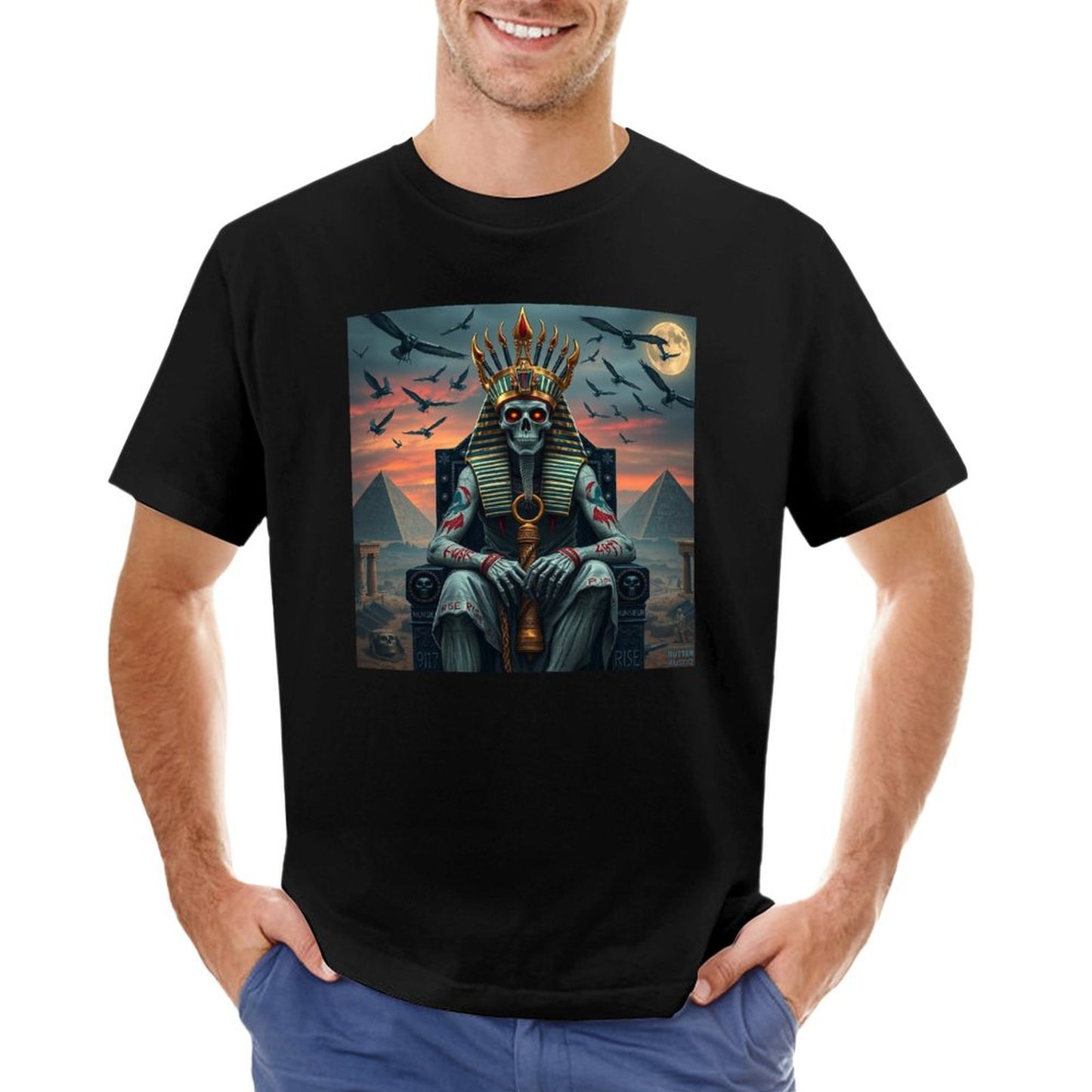 Munsieur Pharaoh's Reign Collection Men's Tee (High Definition & Front Printing)