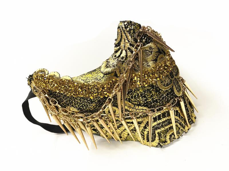 Skull Punk Rivets Performance Mask Halloween Mask Accessories