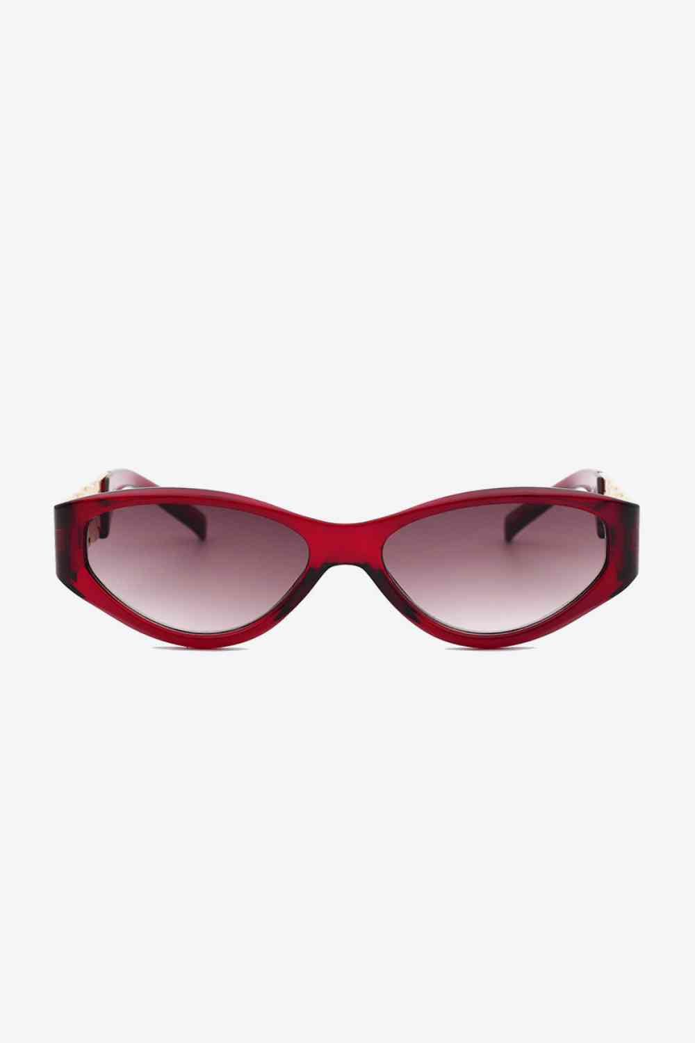 Chain Detail Temple Cat Eye Sunglasses - Munsieur