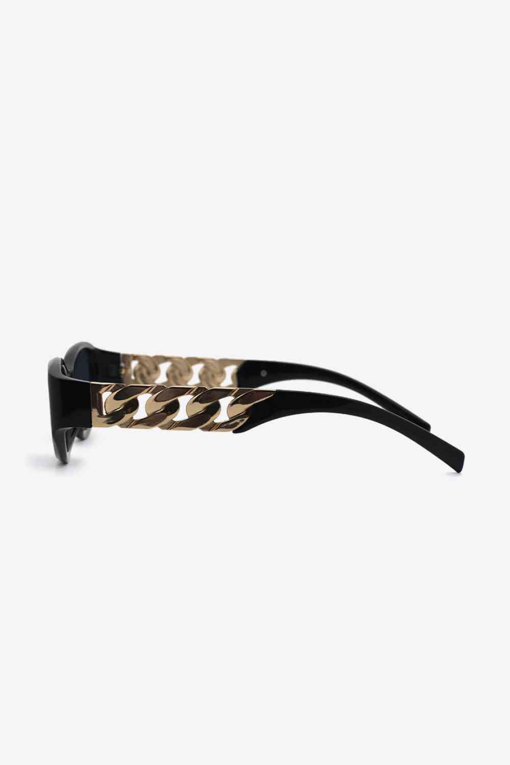 Chain Detail Temple Cat Eye Sunglasses - Munsieur