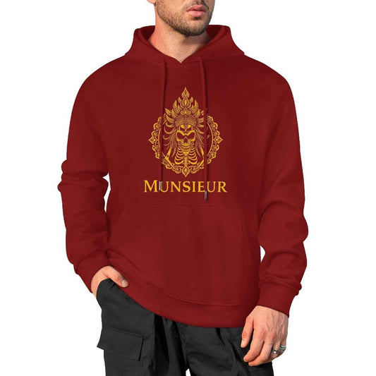 Munsieur Phantom Threads: Skull Edition Hoodie for Men - Munsieur