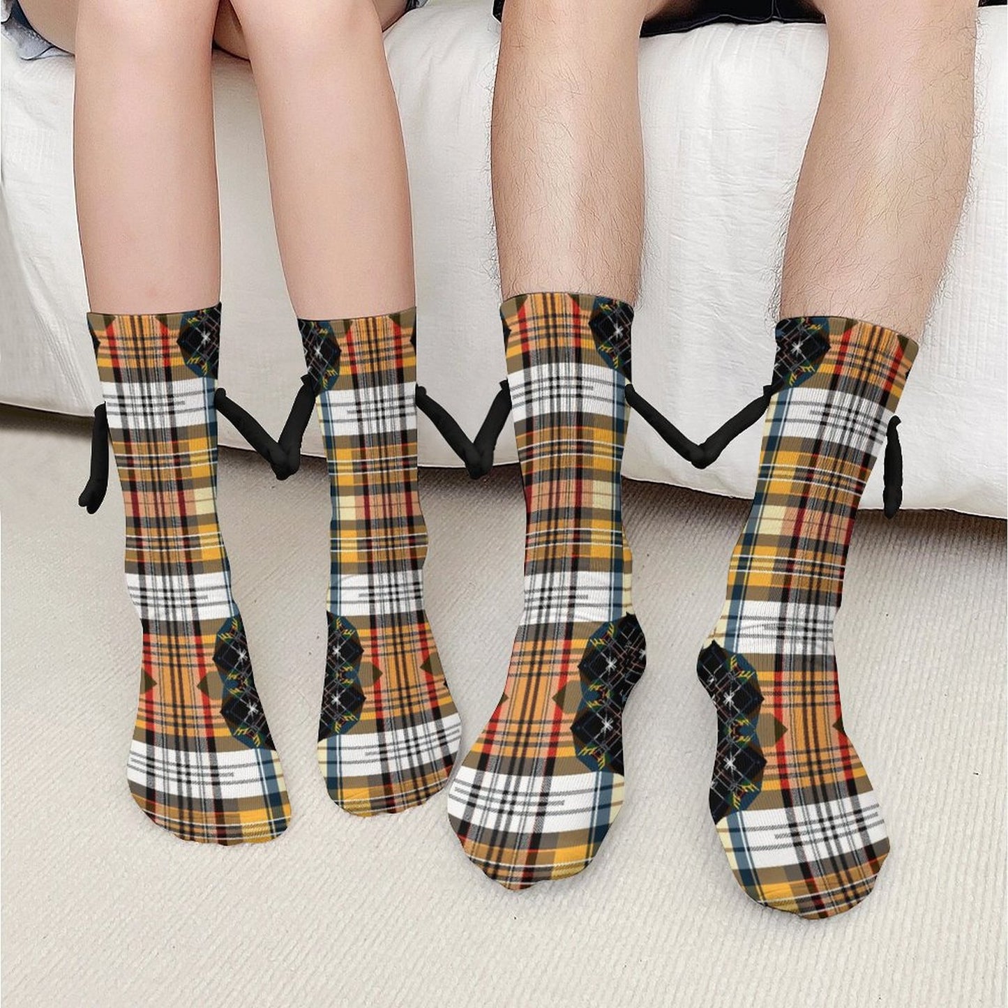 Munsieur Design "Buddy Socks" Magnetic Holding Hands Funny Socks accessories