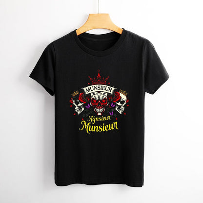 Munsieur Women's Custom T-Shirt "Agnsieur" Streetwear for Her