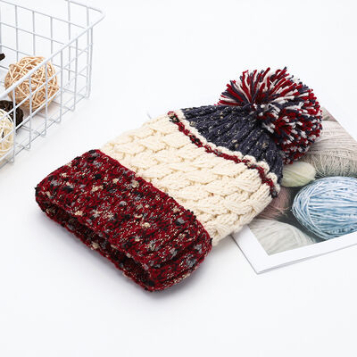 Contrast Thermal Hat with Pompom - Munsieur