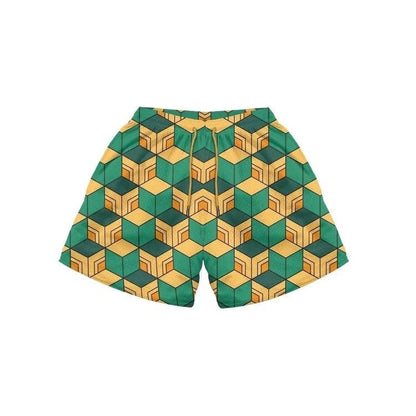 Graffiti 3D Casual Loose Assorted Men's Beach Shorts