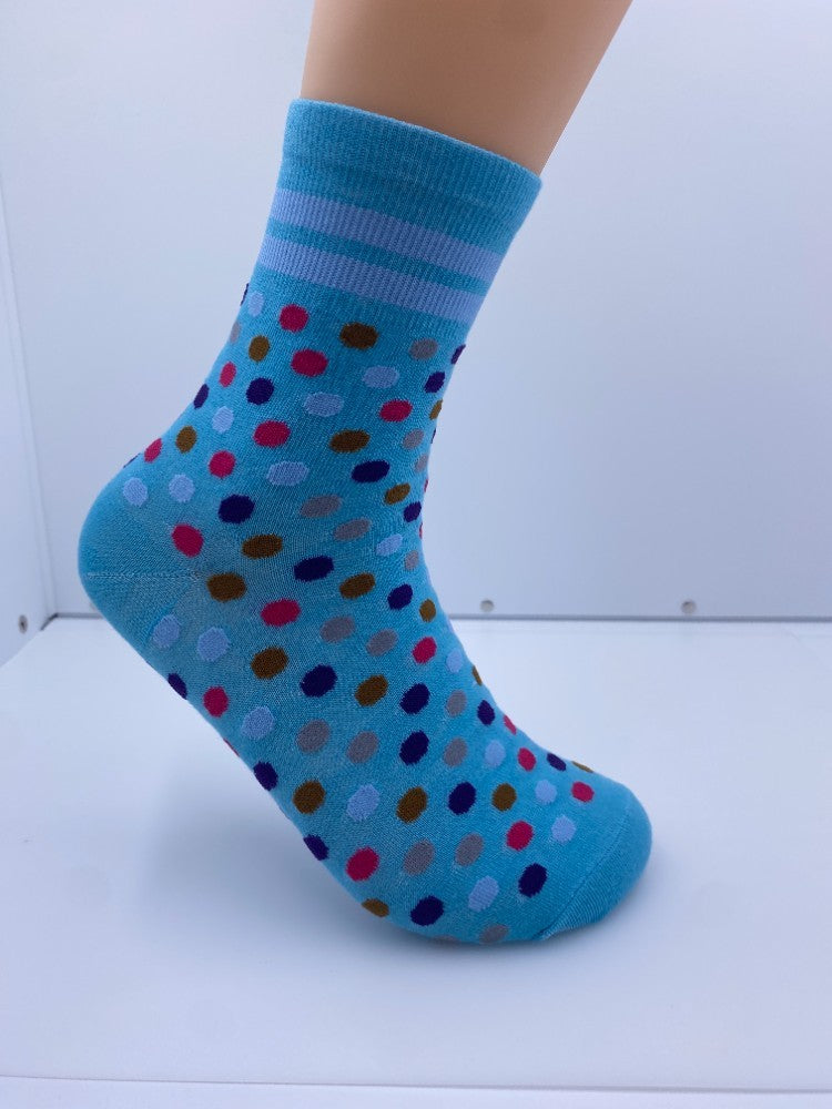 10 Pairs Of Unisex Colored Polka Dot Socks