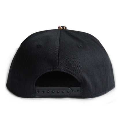 Hip-Hop Leopard Print Zipper Leather Flat Brim Hat