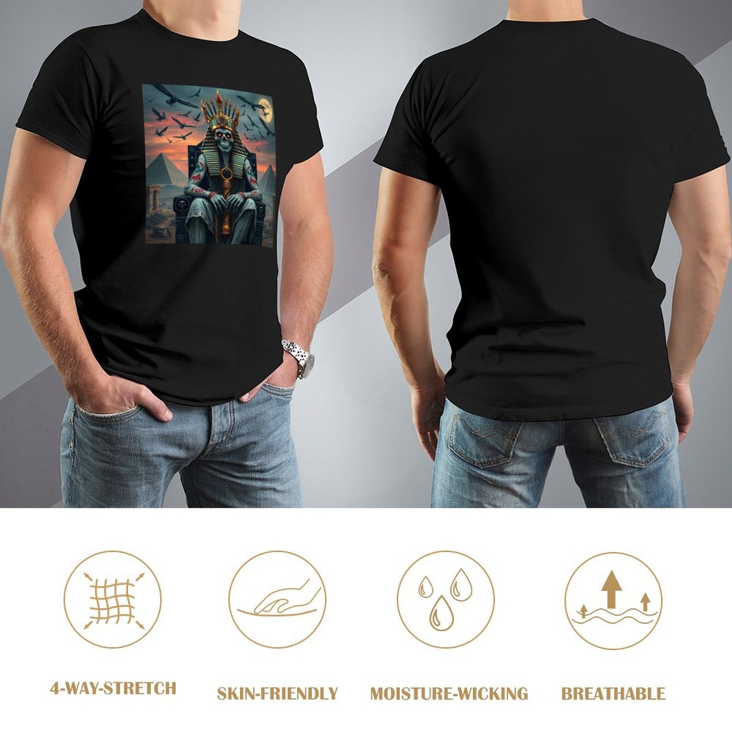 Munsieur Pharaoh's Reign Collection Men's Tee (High Definition & Front Printing)