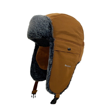 Women's Korean-style Retro Fleece-lined Thickened Outdoor Riding Hat - Munsieur