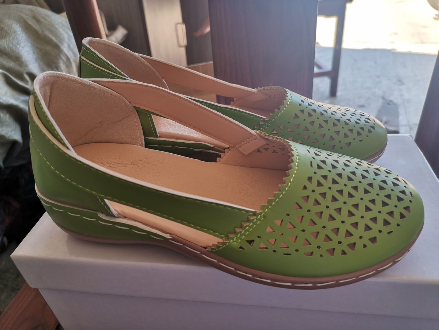 Round Toe Cross-border Large Size Flats Women's