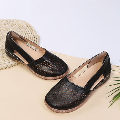 Round Toe Cross-border Large Size Flats Women's