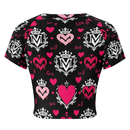 Tight cropped navel-baring T-shirt