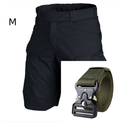 Men's Tactical Casual Shorts Streetwear Plaid Fabric Waterproof Free Shipping