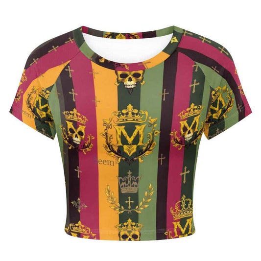 Tight cropped navel-baring T-shirt
