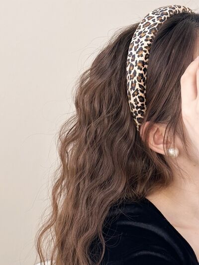Leopard Polyester Wide Headband - Munsieur