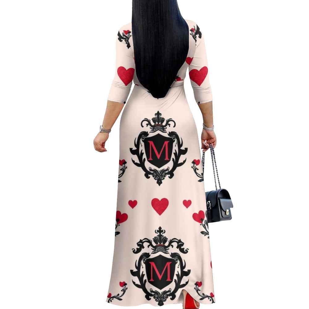 V-neck Maxi Dress