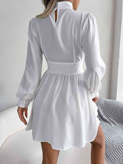 Cutout Turtle A-Line Mini Dress - Munsieur