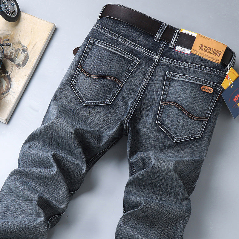 Men's Pants Straight Slim Stretch Business Casual Korean Style - Munsieur