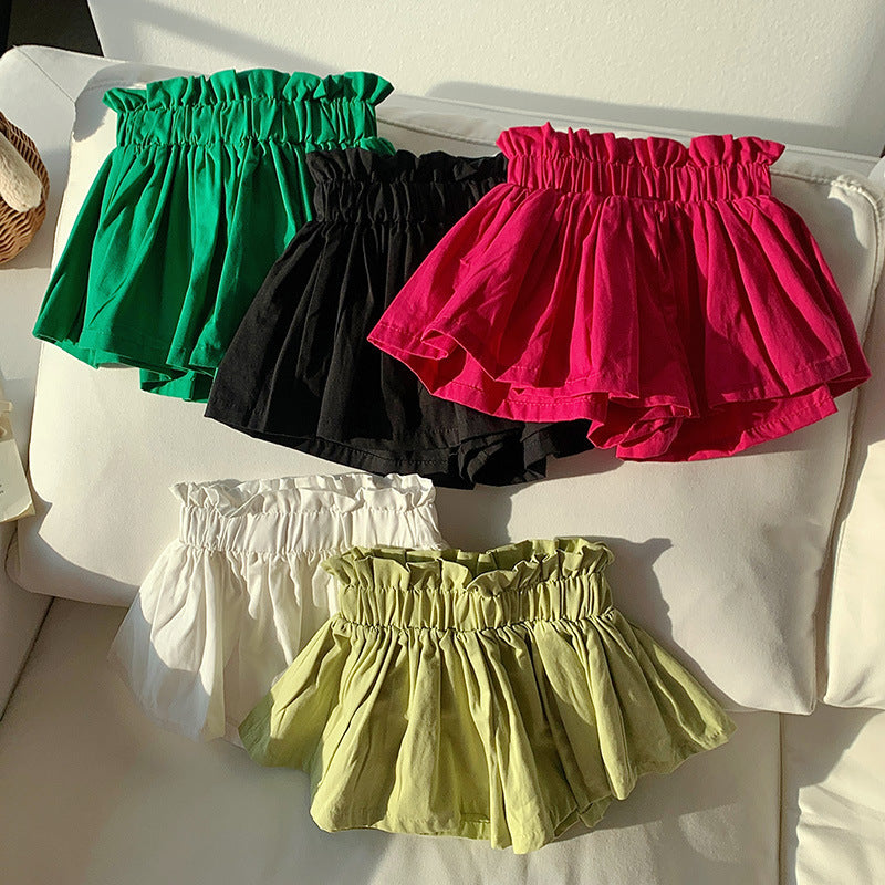 Women's Bud Shaped Waist Cotton Women's Multi-color Bottoms Woven - Munsieur