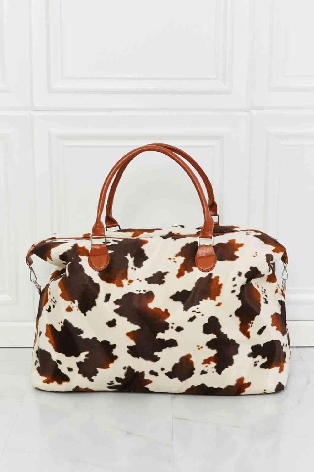 Animal Print Plush Weekender Bag - Munsieur