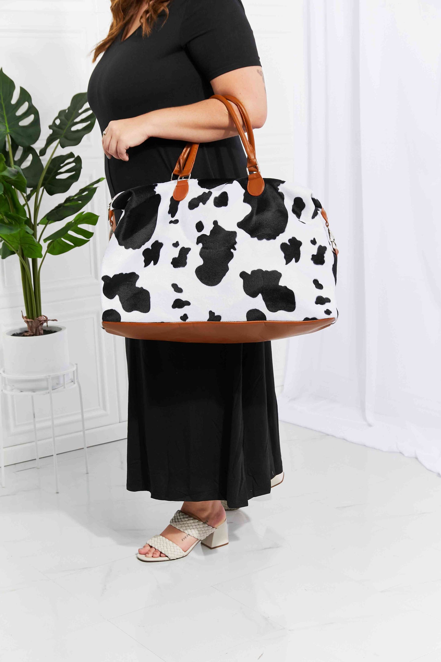 Animal Print Plush Weekender Bag - Munsieur