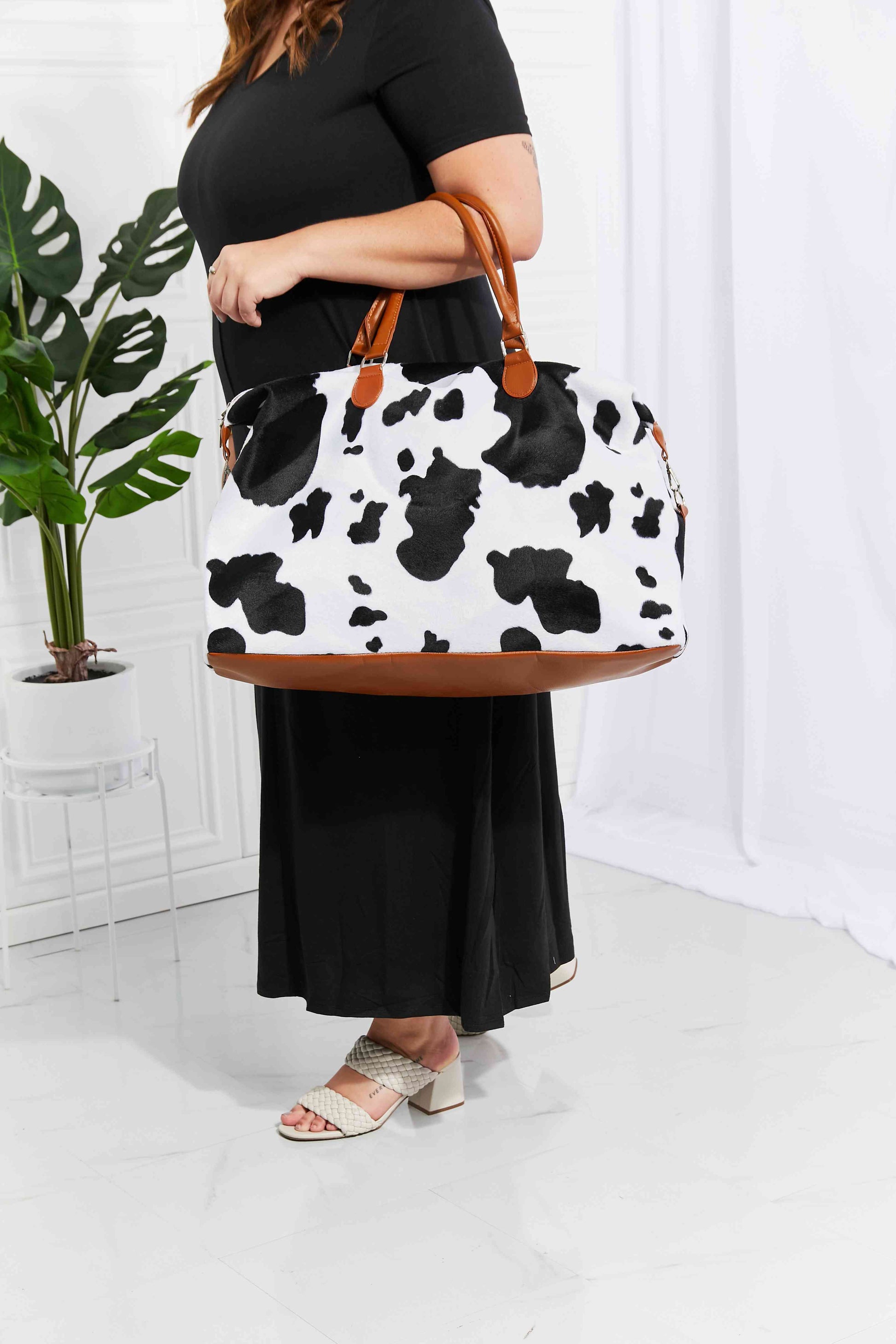 Animal Print Plush Weekender Bag - Munsieur