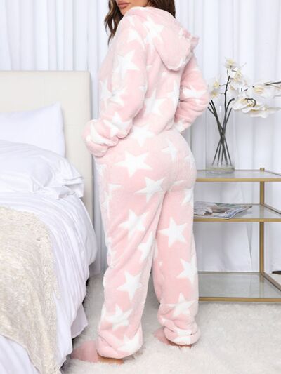 Printed Zip Up Long Sleeve Lounge suit - Munsieur