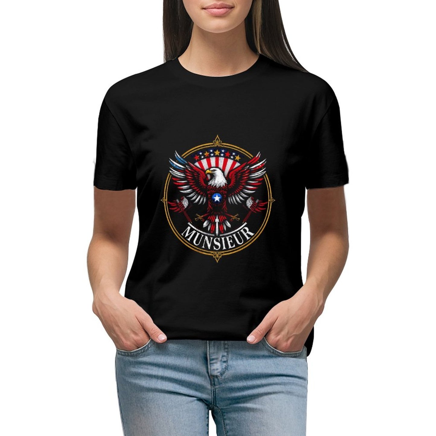 Munsieur Women's T-shirt "Presidential" Unbelievable Comfort Independence Day Collection
