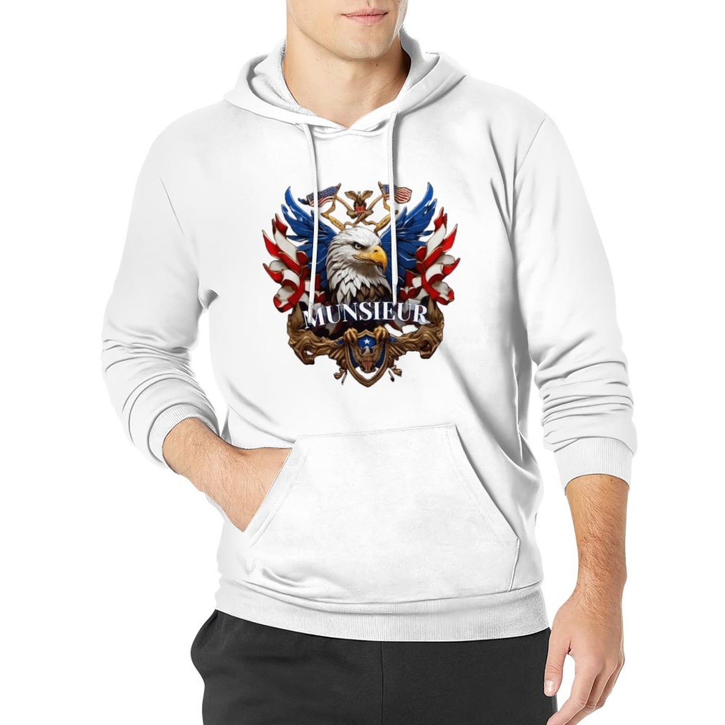 Munsieur Men's Hoodie "American Pride" Independence Day Collection