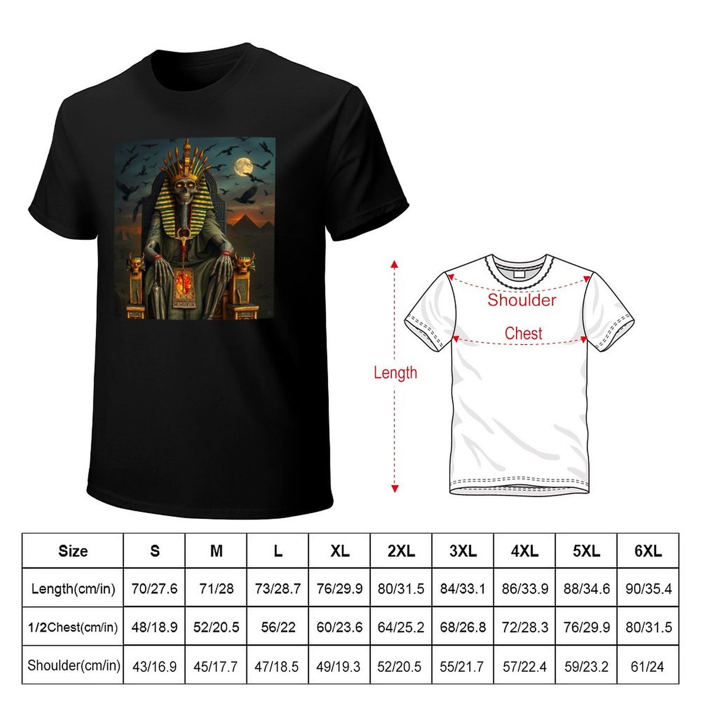 Munsieur Pharaoh's Reign Collection Men's Tee III (High Definition & Front Printing)