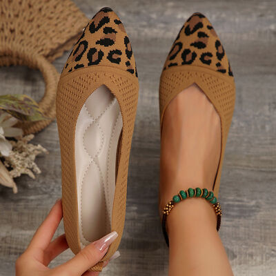 Point Toe Mesh Flat Slip-Ons - Munsieur