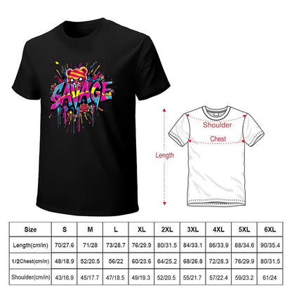 Tee for Men – "Savage" Graphic Streetwear Crown Co.