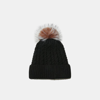 Cable Knit Winter Hat with Pompom - Munsieur