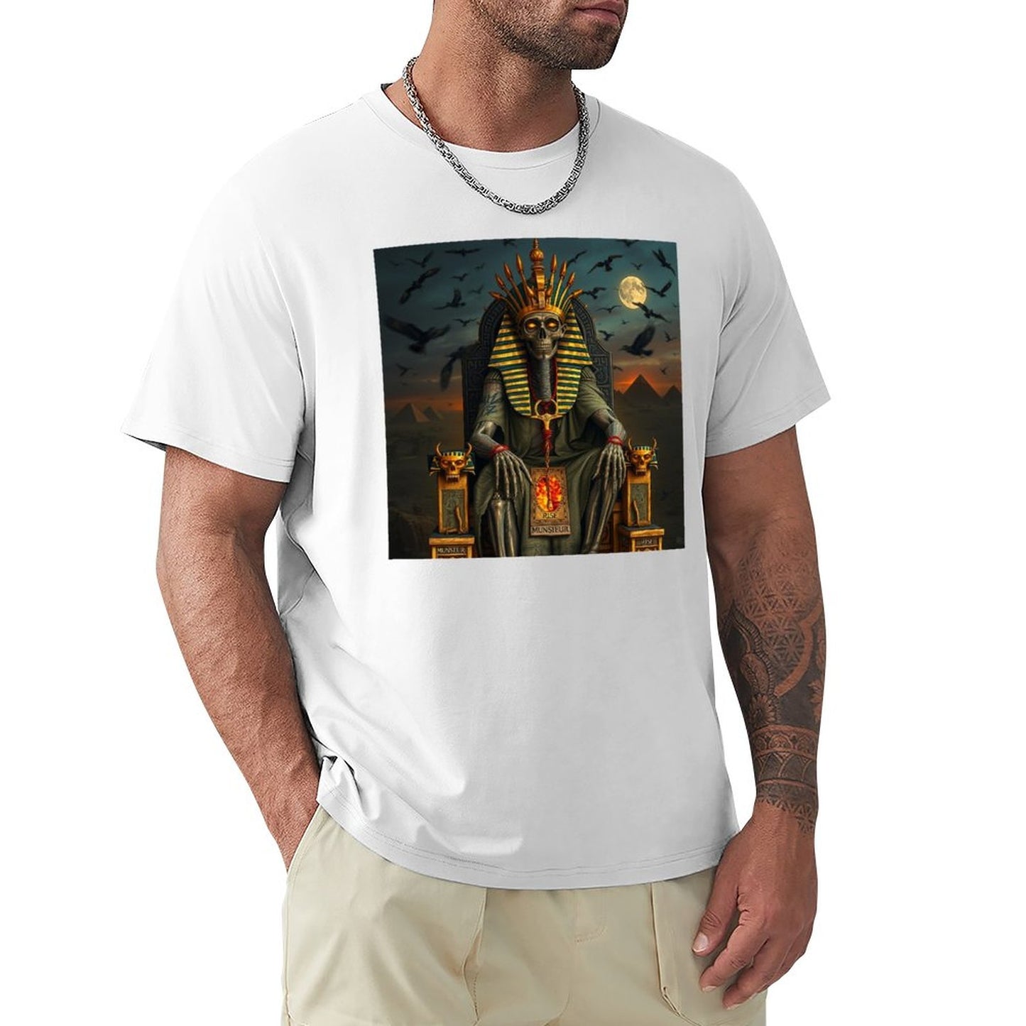 Munsieur Pharaoh's Reign Collection Men's Tee III (High Definition & Front Printing)