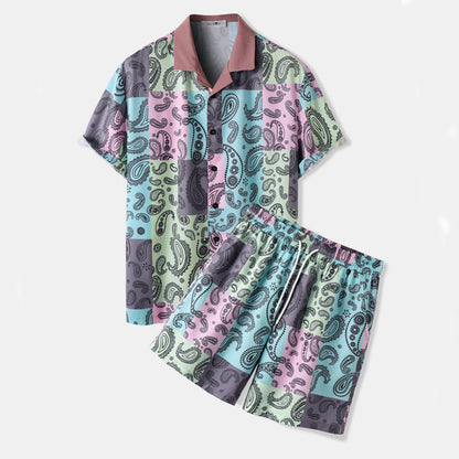 Munsieur Vacay Hawaiian Shorts Set Men's - Munsieur