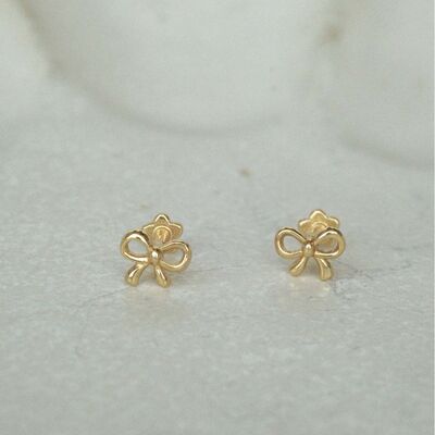 Copper Bow Stud Earrings - Munsieur