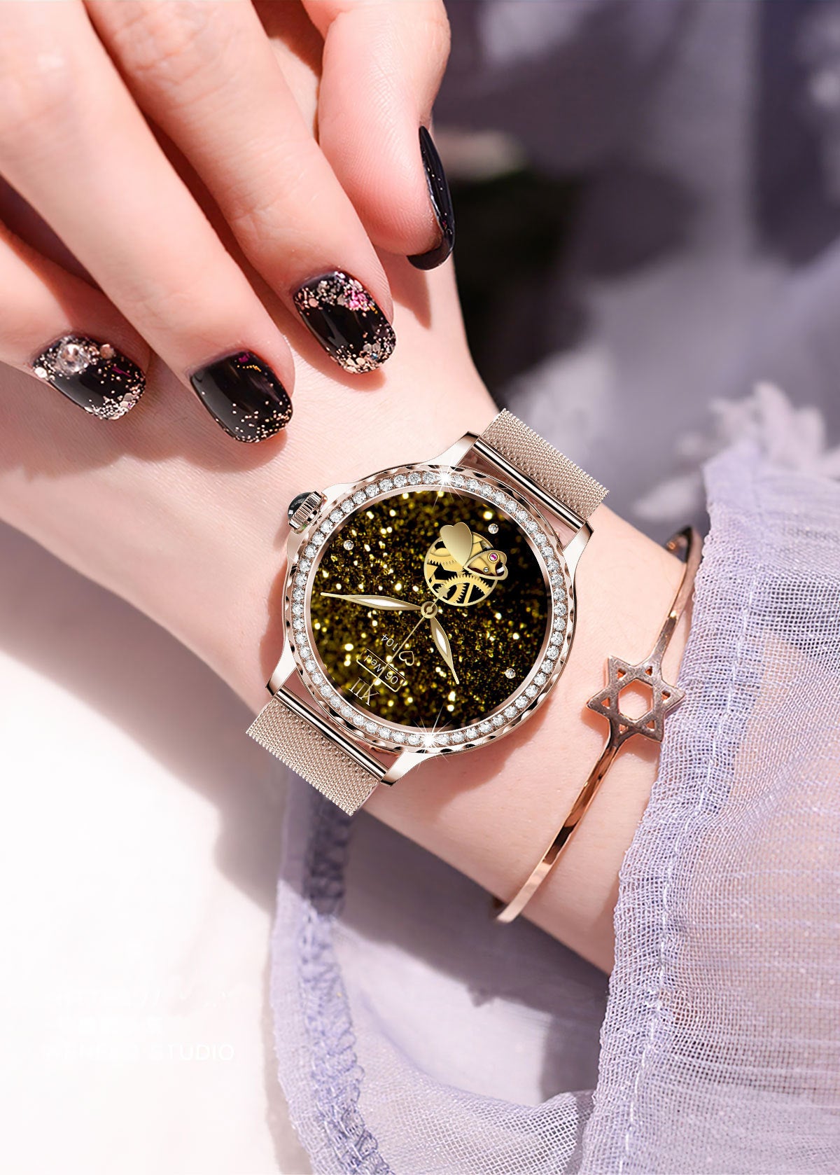 Bluetooth Calling Women's Diamond Watch