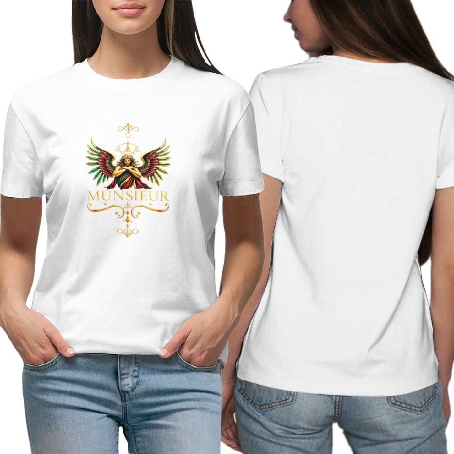 Munsieur Women's Timeless Style with Munsieur Premium Women's T-Shirts - Munsieur