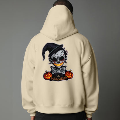 Unisex Halloween Pullover Hoodie Sweater with Micro-Fleece Lining