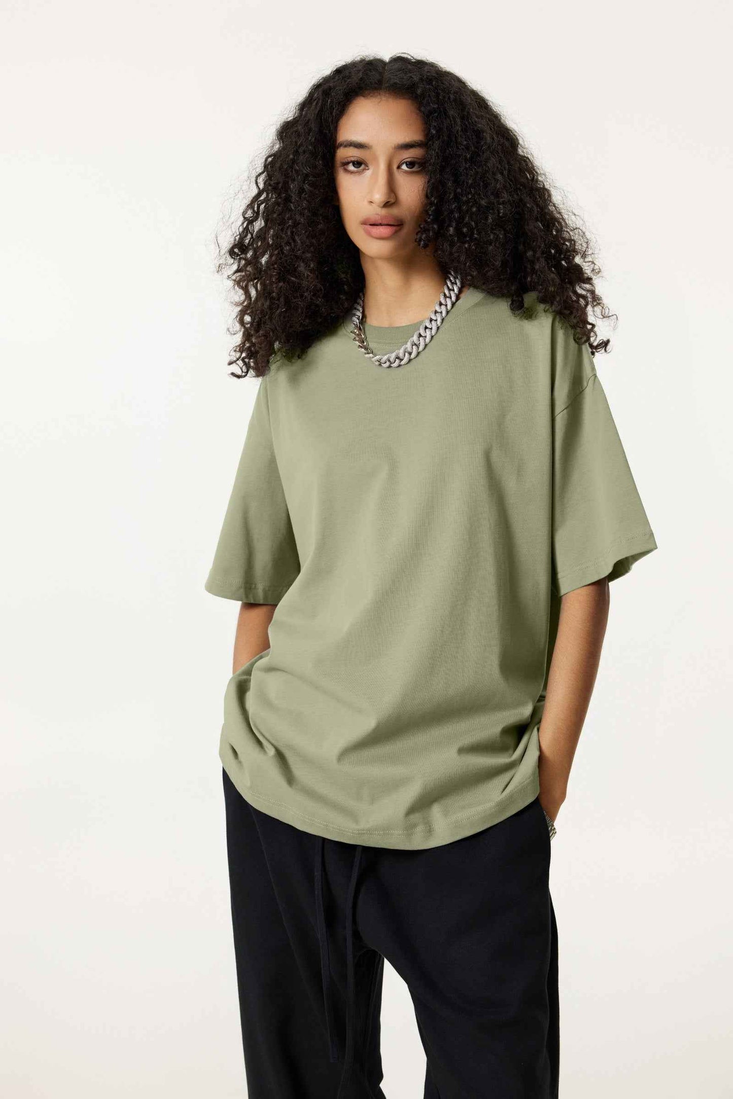 235GSM Women's 30-Color 4-Way Stretch Low-Shrink T-shirt