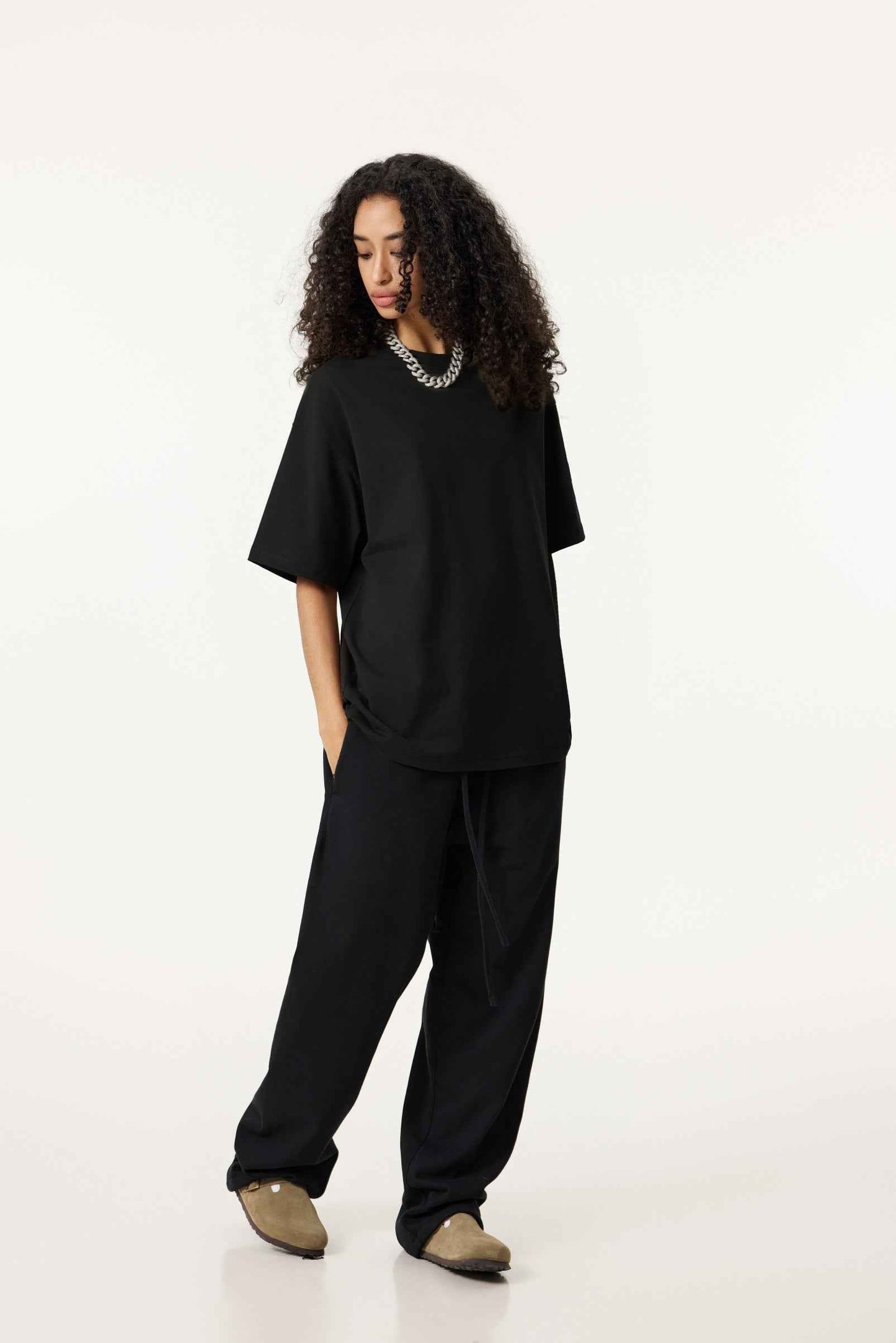 235GSM Women's 30-Color 4-Way Stretch Low-Shrink T-shirt