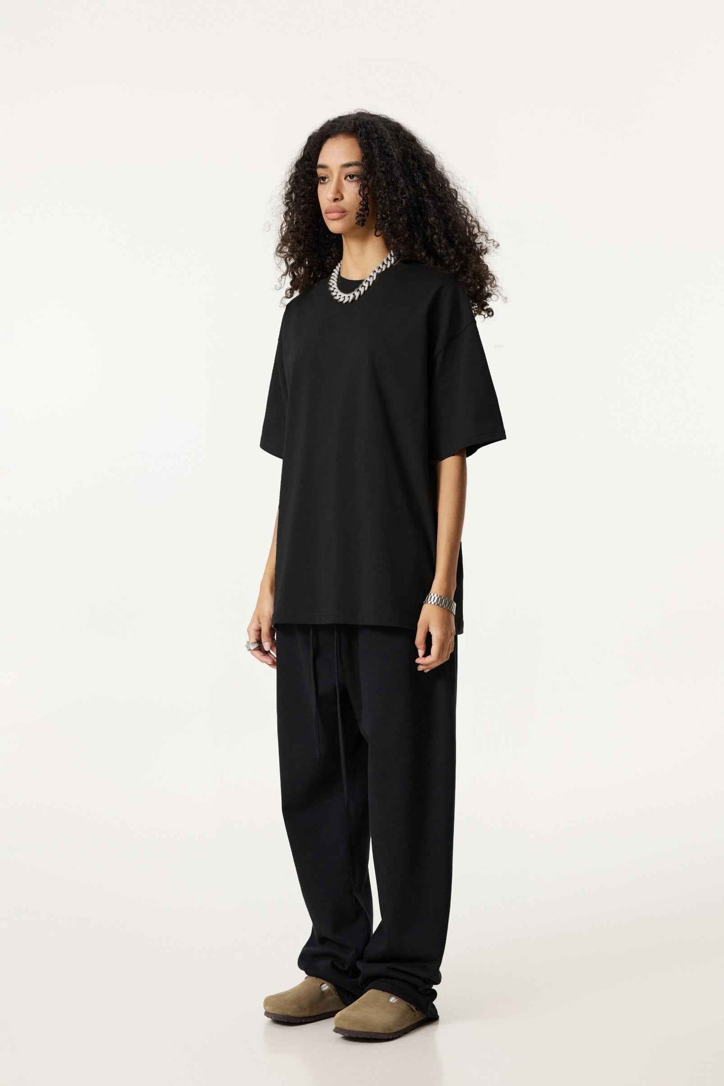 235GSM Women's 30-Color 4-Way Stretch Low-Shrink T-shirt